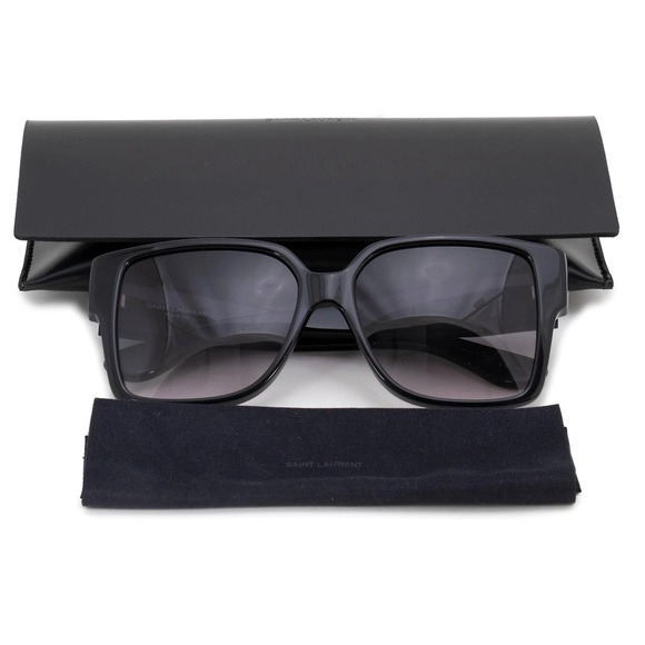💯 - New Authentic Saint Laurent Black Grey Sunglasses SLM9 - Picture 13 of 13